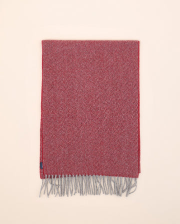 Red Scarf 100% Cashmere